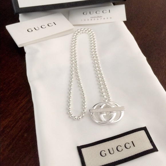 NWT Gucci “Britt”Sterling Silver Toggle - Picture 3 of 5